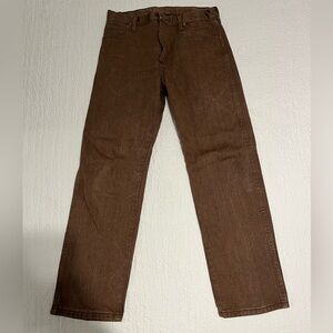 Wrangler Brown Denim Jeans 13MWZ 32 x 30